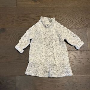 Baby roots oatmeal / gray sweater dress 12-18M NWT